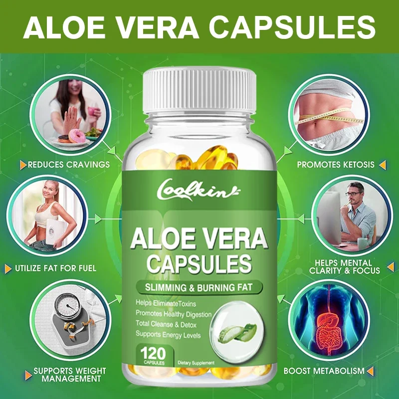 Aloe Vera Pot - Cápsulas de extrato de aloe vera