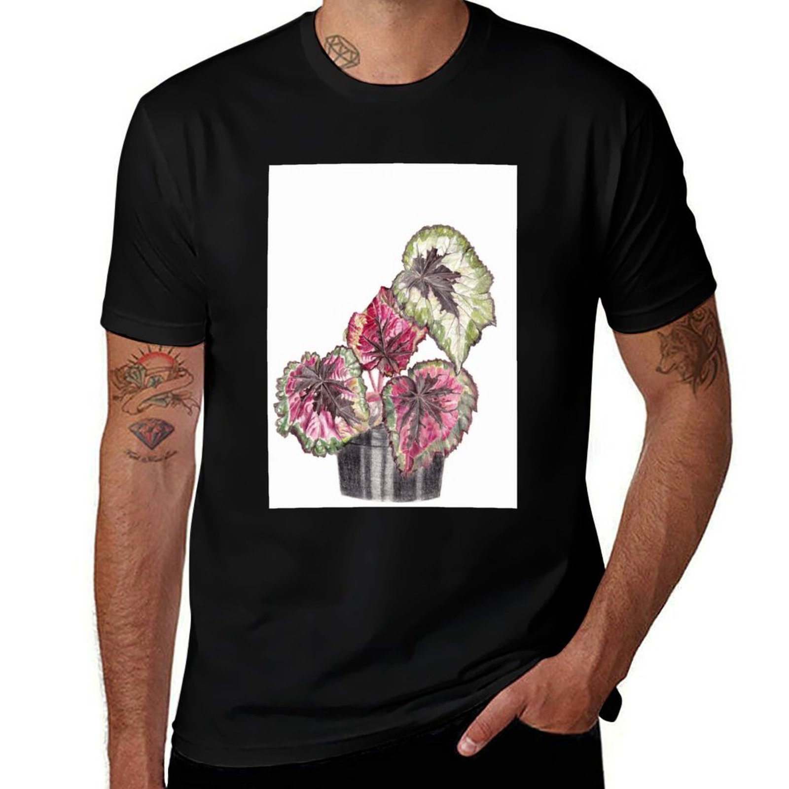 Begonia Rex - Camiseta Begonia Rex Confortável e Elástica